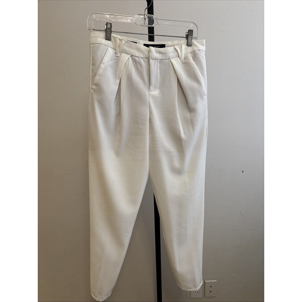 Nine West Womens Off White Dress Pants Size 4/27